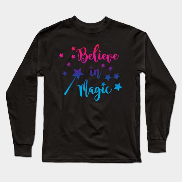 BELIEVE IN MAGIC T-SHIRT Long Sleeve T-Shirt by CHIRAZAD